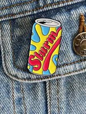 FUTURAMA Slurm Can Fantasy Adventure TV Series Metal Enamel Pin Badge Cartoon