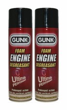2 x Gunk Engine Degreasant Foam Car Van Degreaser Remover Cleaner Aerosol 500ml