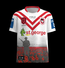 RUGBY MEN's SAINT GEORGE's ANZAC SHIRT NRL S-5XL JERSEYS S-5XL