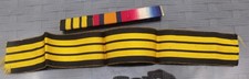 ORIGINAL EAST & WEST AFRICA LONG MEDAL RIBBON & QSA, WW1 STAR RIBBON BAR.