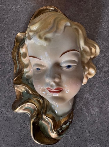 Vintage art deco ceramic - art, lady