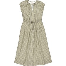 Hush green check - green, dress