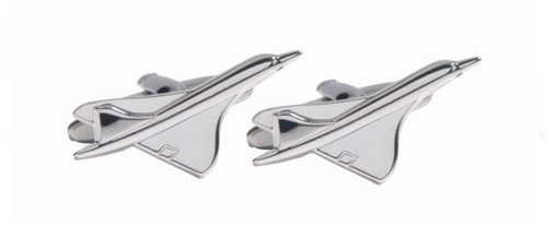 Silver concorde cufflinks - concorde,