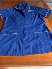 WOMENS NURSE UNIFORM SIZE 14 NAVY ZIP AND POPPER CLOSURE LENGTH DOWN BACK 29INS