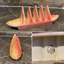 Vintage Royal Winton Grimwades 4 Slice Toast Rack 1950s Leaf Effect Made England