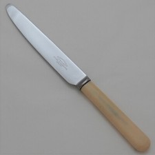 Vintage Ivorine Bone Effect Handle Dessert Size Cutlery Various Sheffield Makers