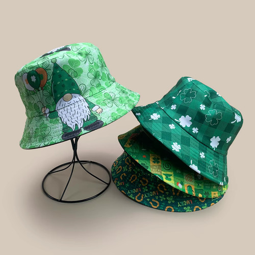 Lucky clover bucket hat - clover, st