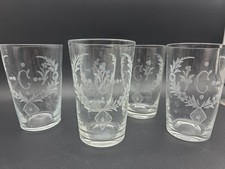 5x Antique Hand Made Engraved