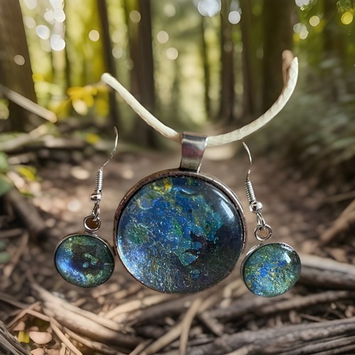 Bluebell wood abstract - wood, art