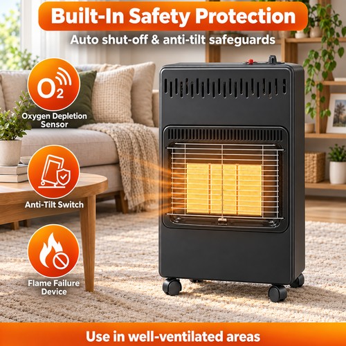 Portable gas heater - 4.2kw, free
