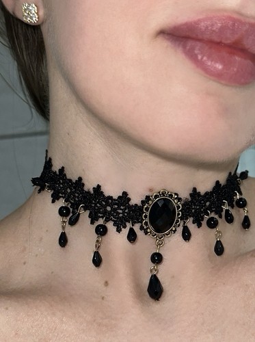 Choker necklace gothic - necklace,