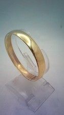 Hallmarked 9 ct Gold Plain Bangle.
