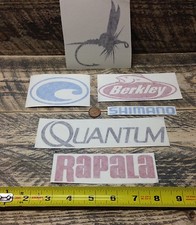 6 Fishing DECALS vinyl STICKER