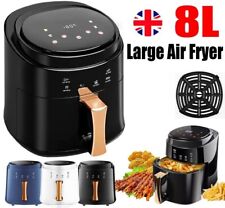 8L Large Air Fryer Low Fat Healthy Food Oven Cooker Oil Free Frying Chips Timer