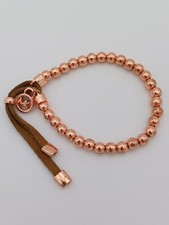 Stunning Contemporary Michael Kors Rose Gold Tone Beaded Bracelet