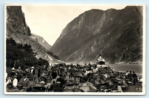 Postcard gudvangen norway - gudvangen,