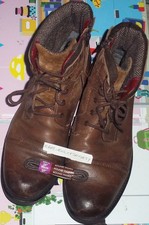 matalan, brown leather, size 10, men's zip boots, smart, casual, unboxed, used