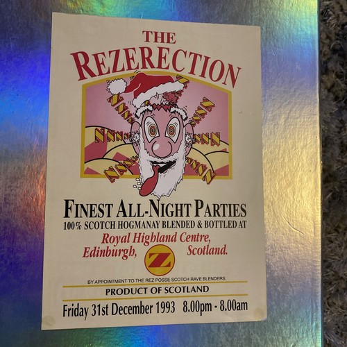 Rezerection rave flyer - rezerection, 1993