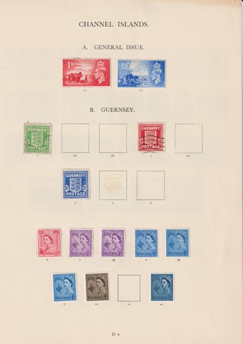 Channel islands stamps - channel, on