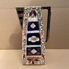 Antique circa 1930 Wade Heath (1629) Welsh Gaudy Style Imari Pattern Jug 21.5cm