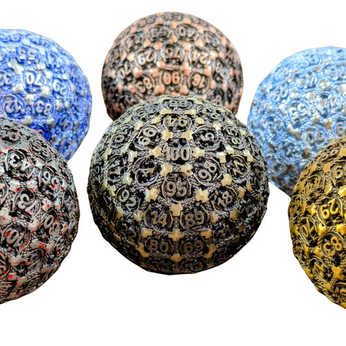 D100 dice percentile die - d100,