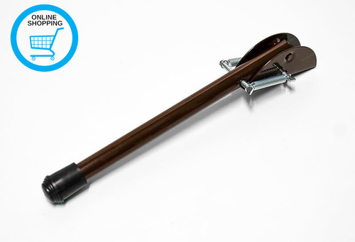 Brown spring door stop 210mm - door,