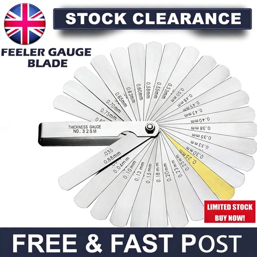 Feeler gauge blade - blade, dual