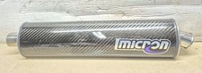 Micron Carbon 51mm Exhaust Can Left Hand Muffler Track Race CB500 Race Oval 