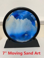 New 7 / 12 inch 3D Moving Sand Art Picture Glass Hourglass Sandscape Quicksand