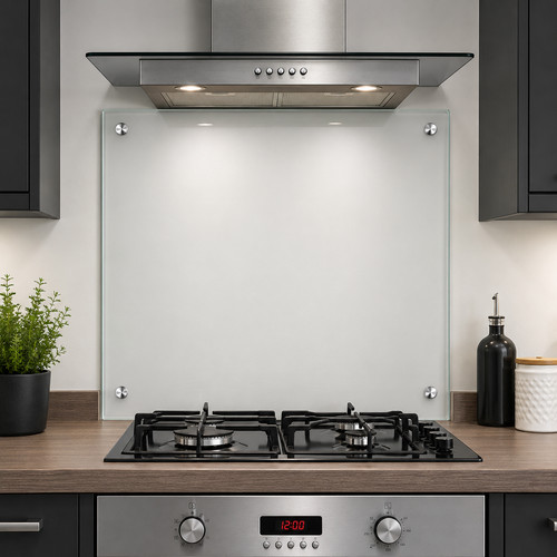 Clear glass kitchen - glass, splashback