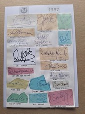 EVERTON 1986-87 LEAGUE