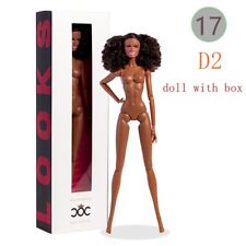 Tan 1/6 BJD Doll Wavy Hair 12"