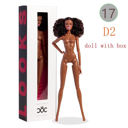 Tan bjd doll wavy hair - tan,