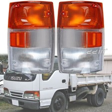 1 Pair Front Corner Light Lamp Fit For Isuzu Elf NPR NQR NKR NHR 1994-2004