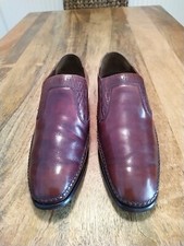 Vintage BARKER for RUSSELL & BROMLEY Mens Brown Leather Shoes UK 7.5 , 1970's