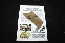 World War 2 WW2 Battle of the Netherlands 1940 German Parachute silk + ID card
