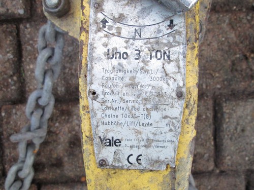 Yale ton pull lift good - yale,