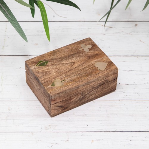 Wooden playing card deck - wooden,