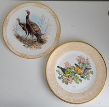 2x Boehm Studio Plates Gamebirds of North America & Woodland Birds of America