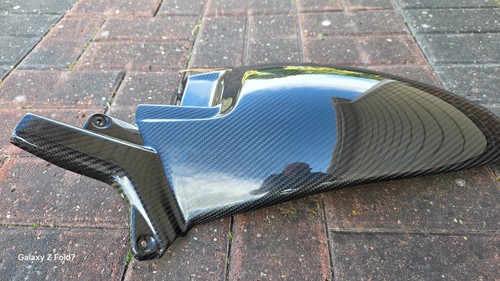Carbon fibre extended hugger - carbon,