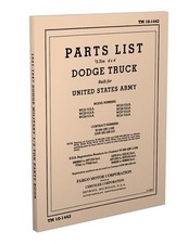 1941-1947 Dodge Military Truck WC half ton Parts Book TM 10-1442 WC21-WC27 WC41