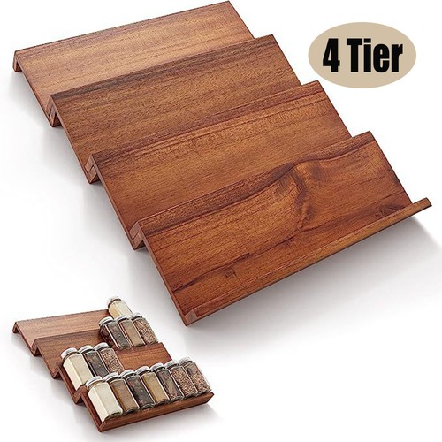Acacia wood spice drawer - spice,