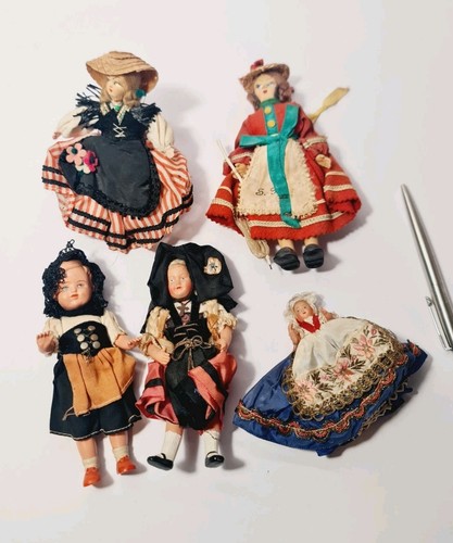 Vintage folk costume dolls - vintage,
