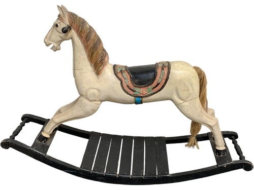 Antique wooden rocking - rocking, horse