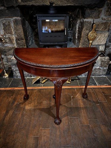 Vintage mahogany card table - card, |