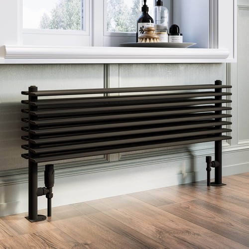 Black horizontal floor - horizontal,
