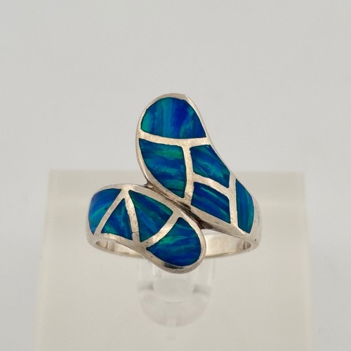 Sterling silver 950 blue opal - 950,