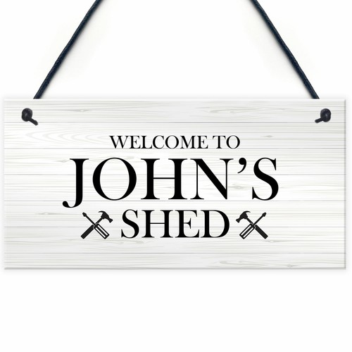 Shed signs personalised - shed,