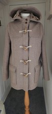 fat Face Women’s Hooded  Duffle Coat Size 12 Vgc 55% Wool