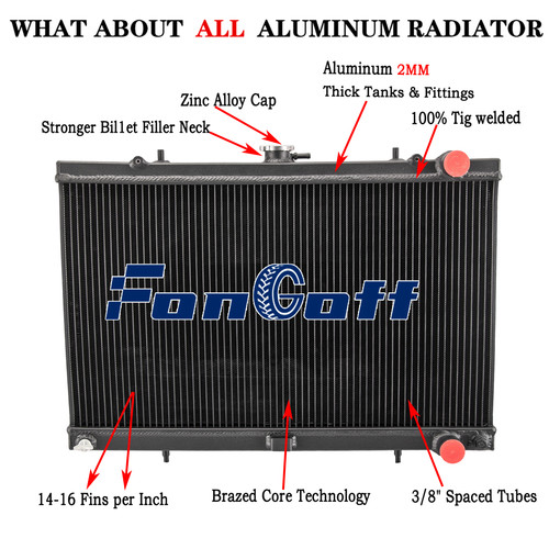Row aluminium radiator fit - row,